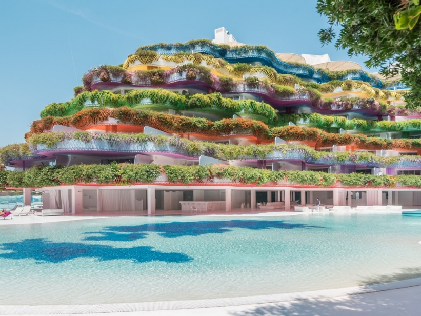 Moderne Wohnung zu verkaufen in Ibiza Marinas mit super Sicht auf das Meer