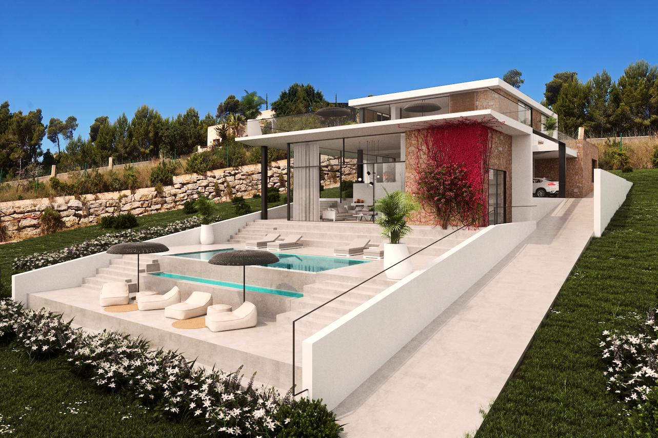 Neu gebaute Villa mit fantastischem Blick in Vista Alegre zu verkaufen