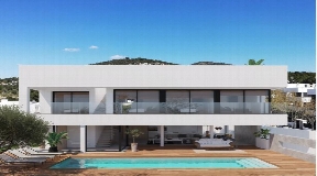 Brandneue, moderne und schöne Villa zum Verkauf in Ses Torres-Ibiza