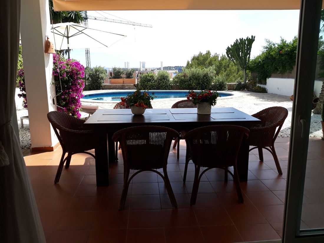 Haus mit Blick auf Formentera und Dalt Vila in Can Pep Simo