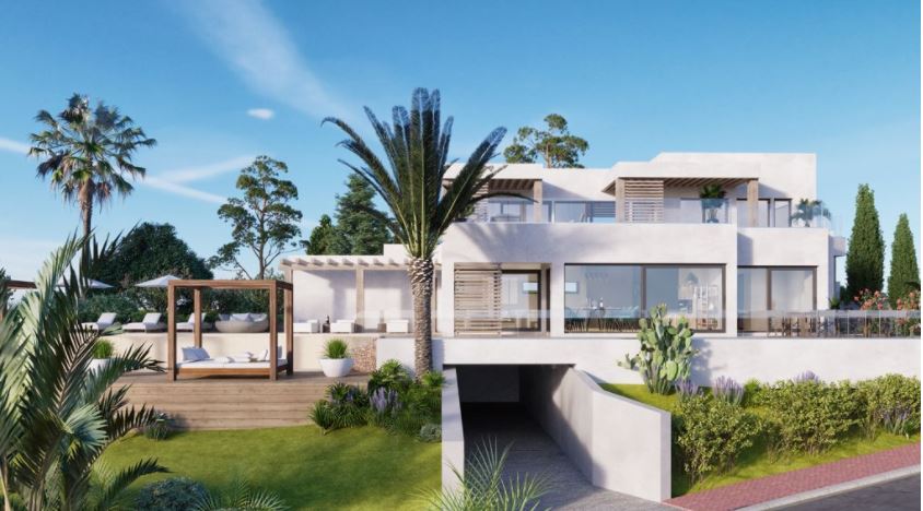Luxusvilla in Can Furnet mit schöner Aussicht auf Dalt Vila und das Meer