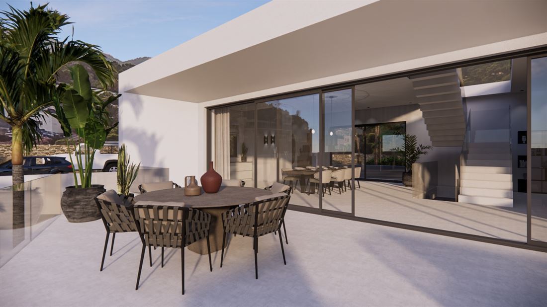 Atemberaubende neu gebaute moderne Villa zum Verkauf in Vista Alegre mit fantastischer Aussicht