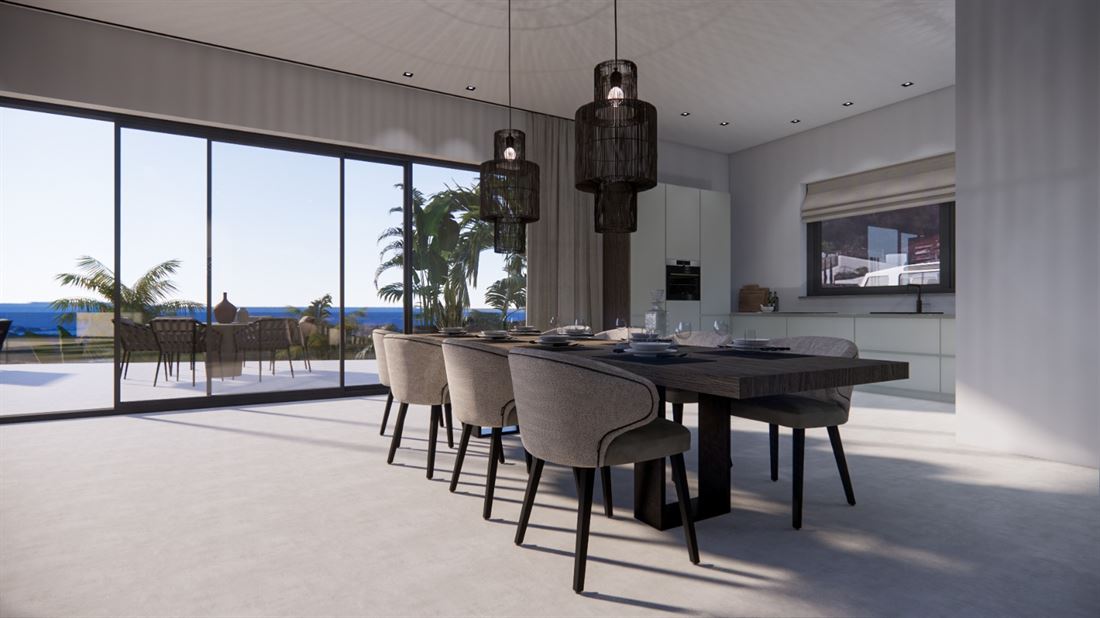 Atemberaubende neu gebaute moderne Villa zum Verkauf in Vista Alegre mit fantastischer Aussicht