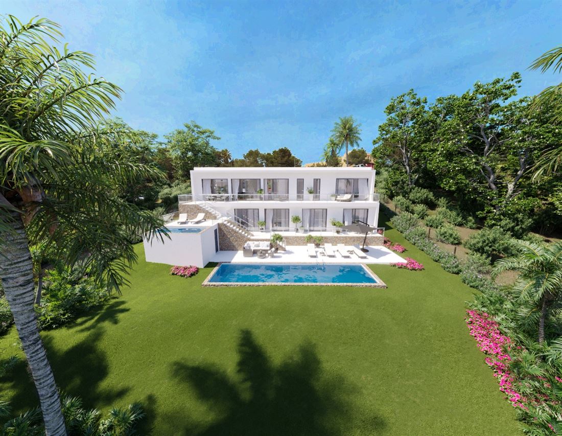 Wunderschöne neu gebaute Villa zum Verkauf in Cala Tarida