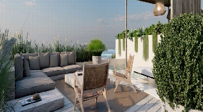 Neue exklusive Penthouse-Wohnung mit schöner Aussicht in der Nähe von Ibiza